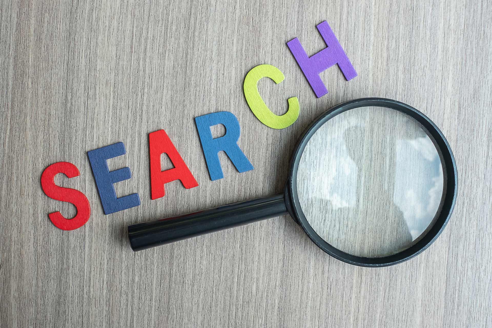 business text vision concept search magnifying glass engines by @jopanuwatd