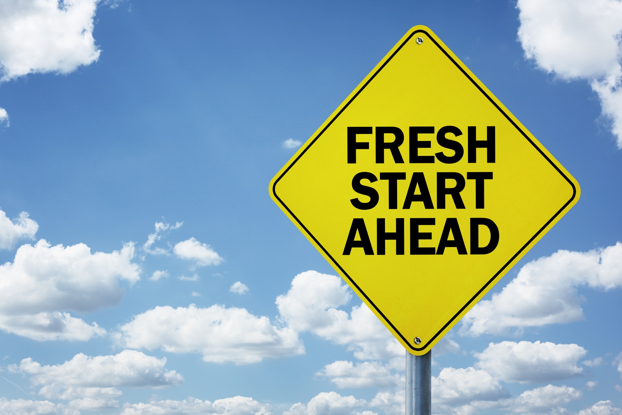 Fresh start ahead road sign by BrianAJackson