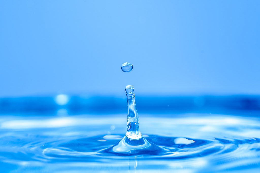 Drop of clear water